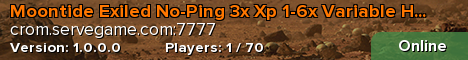 Moontide Exiled No-Ping 3x Xp 1-6x Variable Harvest