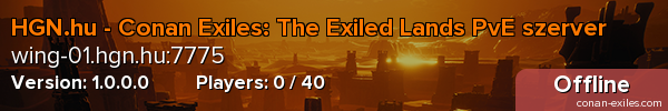 HGN.hu - Conan Exiles: The Exiled Lands PvE szerver
