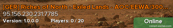 [GER] Riches of North - Exiled Lands - AOC/EEWA/300 - PvE