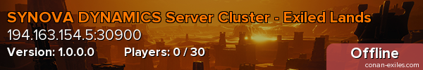 SYNOVA DYNAMICS Server Cluster - Exiled Lands
