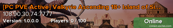 [PC PVE Active] Valkyrie Ascending 18+ Island of Siptah AND