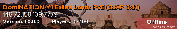 DomiNATION #1 Exiled Lands PvE (3xXP 3xH)