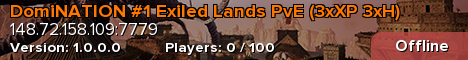DomiNATION #1 Exiled Lands PvE (3xXP 3xH)