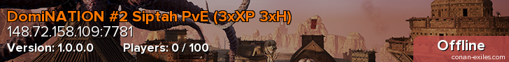 DomiNATION #2 Siptah PvE (3xXP 3xH)
