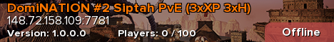 DomiNATION #2 Siptah PvE (3xXP 3xH)