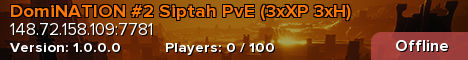 DomiNATION #2 Siptah PvE (3xXP 3xH)