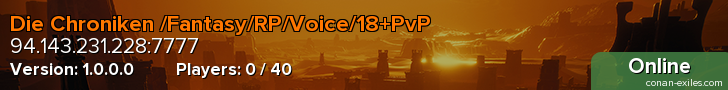 Die Chroniken /Fantasy/RP/Voice/18+PvP