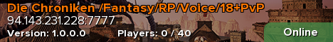 Die Chroniken /Fantasy/RP/Voice/18+PvP