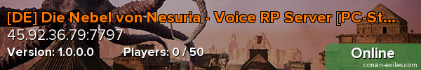 [DE] Die Nebel von Nesuria - Voice RP Server [PC-Steam]