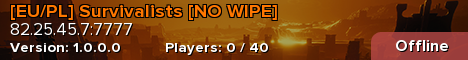 [EU/PL] Survivalists [NO WIPE]