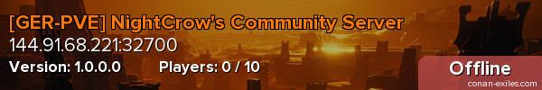 [GER-PVE] NightCrow's Community Server