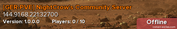 [GER-PVE] NightCrow's Community Server