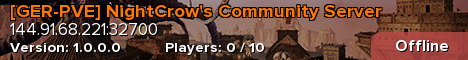 [GER-PVE] NightCrow's Community Server
