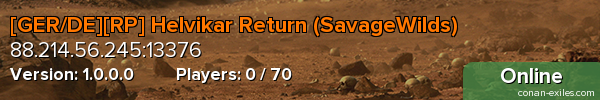[GER/DE][RP] Helvikar Return (SavageWilds)