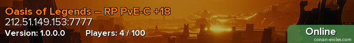 Oasis of Legends – RP PvE-C +18