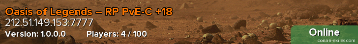 Oasis of Legends – RP PvE-C +18
