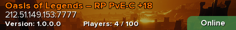 Oasis of Legends – RP PvE-C +18