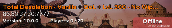 Total Desolation - Vanilla + QoL + LvL 300 - No Wipes