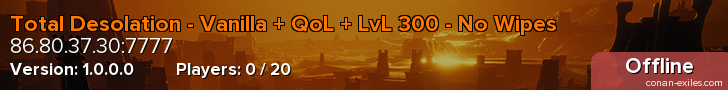 Total Desolation - Vanilla + QoL + LvL 300 - No Wipes