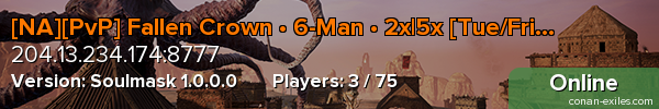 [NA][PvP] Fallen Crown • 6-Man • 2x|5x [Tue/Fri/Sat]