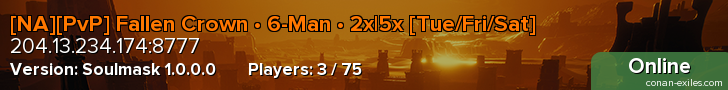 [NA][PvP] Fallen Crown • 6-Man • 2x|5x [Tue/Fri/Sat]