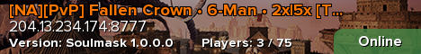 [NA][PvP] Fallen Crown • 6-Man • 2x|5x [Tue/Fri/Sat]