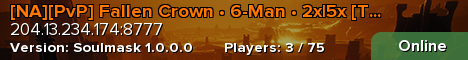 [NA][PvP] Fallen Crown • 6-Man • 2x|5x [Tue/Fri/Sat]