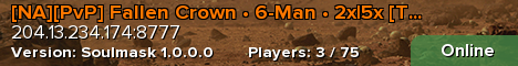 [NA][PvP] Fallen Crown • 6-Man • 2x|5x [Tue/Fri/Sat]
