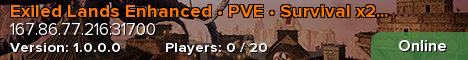 Exiled Lands Enhanced • PVE • Survival x2 • Polska