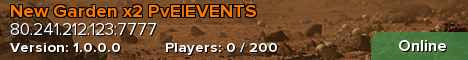 New Garden x2 PvE|EVENTS