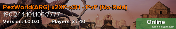 PezWorld(ARG) x2XP-x3H - PvP (No-Raid)