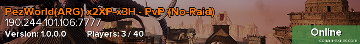 PezWorld(ARG) x2XP-x3H - PvP (No-Raid)