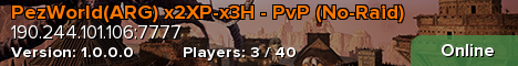 PezWorld(ARG) x2XP-x3H - PvP (No-Raid)