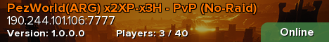 PezWorld(ARG) x2XP-x3H - PvP (No-Raid)