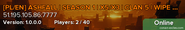 [PL/EN] ASHFALL | SEASON 1 | X5/X3 | CLAN 5 | WIPE 09.05
