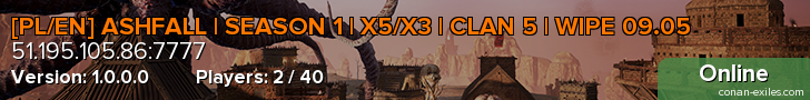 [PL/EN] ASHFALL | SEASON 1 | X5/X3 | CLAN 5 | WIPE 09.05