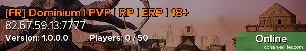 [FR] Dominium | PVP | RP | ERP | 18+