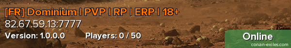 [FR] Dominium | PVP | RP | ERP | 18+