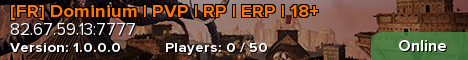 [FR] Dominium | PVP | RP | ERP | 18+