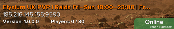 Elysium UK PVP | Raids Fri–Sun 18:00–23:00 | Fresh
