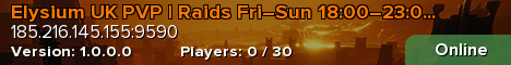 Elysium UK PVP | Raids Fri–Sun 18:00–23:00 | Fresh