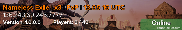 Nameless Exile | x3 | PvP | 13.05 16 UTC