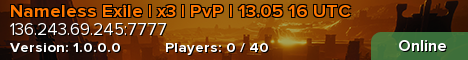 Nameless Exile | x3 | PvP | 13.05 16 UTC