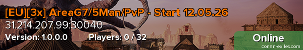 [EU][3x] AreaG7/5Man/PvP - Start 12.05.26