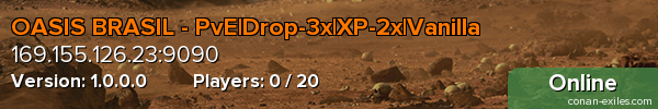 OASIS BRASIL - PvE|Drop-3x|XP-2x|Vanilla
