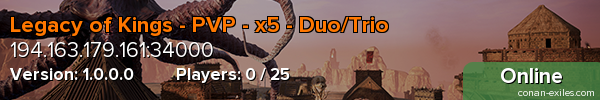 Legacy of Kings - PVP - x5 - Duo/Trio