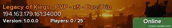 Legacy of Kings - PVP - x5 - Duo/Trio