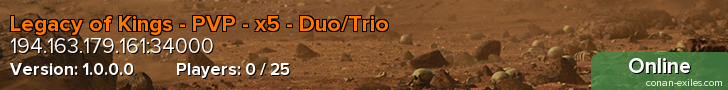 Legacy of Kings - PVP - x5 - Duo/Trio